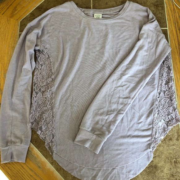 Sweater with Lace Detailing - Picture 1 of 2